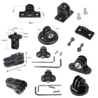 1x Mini Tripod Mount Extension Bike Connector Holder Adapter Fixed Seat Base For GoPro 10 9 8 7 Insta360 One X Yi Action Camera