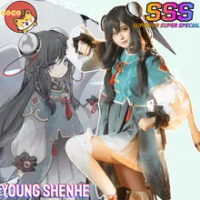 CoCos-SSS Game Genshin Impact Young Shenhe Cosplay Costume Lonesome  Transcendence Shenhe Little Girl Costume