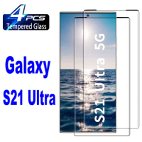 2/4Pcs Tempered Glass For Samsung Galaxy S21 Ultra S20 S22 S23 S24 Ultra Note 20 Ultra Screen Protector Glass