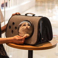 貓包外出便攜包寵物包貓咪斜挎手提貓籠子貓書包太空艙貓背包用品快速出貨 果果輕時尚 全館免運