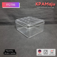 [24 Sets] FF2706 - Bekas Kuih Raya, Cookies Rectangle PS Container, Doorgift Container