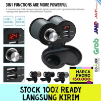 MLD-001 Charger Sepeda Motor 2 Output USB CD3110 3 in 1  Dengan Voltmeter Digital Display dan Ada Ch