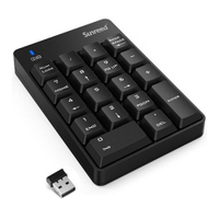 數字鍵盤桑瑞得無線數字鍵盤小鍵盤鼠標套裝台式筆記本外接小鍵盤免切換 交換禮物