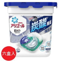 日本版【P&amp;G】ARIEL 2021年新款 4D立體盒裝洗衣膠球(12顆入)-淡雅清香-六入組