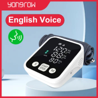 Yongrow LED Portable Upper Arm Blood Pressure Monitor Measurement Tool Portable Digital Tonometer Sphygmomanometer BP monitor