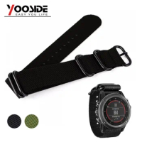 26mm Nylon Strap Sport Watch Band Strap for Garmin Fenix 5X/ Fenix 3/3 HR/D2 /Descent Mk1 Long Wristband Bracelet