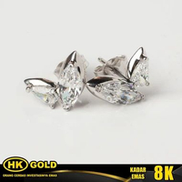 Giwang Emas 8K Tusuk Wanita Type 375 HK GOLD A