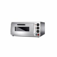Electric Pizza Oven 2KW Commercial Single Layer Professional Baking Machine Toaster With Timer Bread Maker