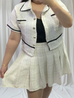Lily Tweed Set - One Set Jumbo BigSize Wanita