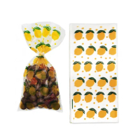 50Pcs Plastic Gift Bags Transparent Clear PVC Bag Candy Cookies Bread Packaging for Christmas Party Supplies Baking Bag Favors