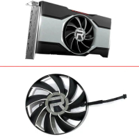 85MM 4PIN Cooling Fan AUB0812VD-00 0.45A Radeon RX6500XT 6600 GPU FAN For AMD RX6600 XT RX6500 XT Graphics Card Fan Replacement
