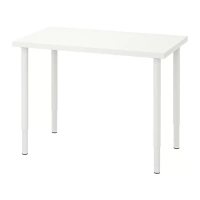 LINNMON/OLOV 書桌/工作桌, 白色, 100x60 公分
