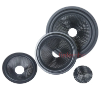 1PC Speaker Woofer Glass Fiber Cone 4/5/6.5/8 Inch Rubber Surround With Dust Cap Repair Kit For Home