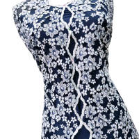 tille bordir / tille bunga / kain kebaya