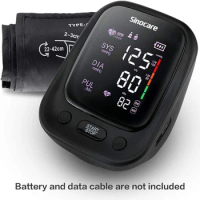 Sinocare sphygmomanometer Arm Blood pressure monitor Professional Digital Blood pressure monitor Adjustable Cuff 2-Users Mode