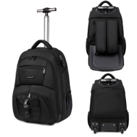 New shoulder trolley backpack men and women large-capacity luggage bag business trolley travel suitcase bag boarding case
