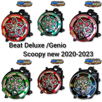 Tutup cover kipas mesin set spiner cakra bintang akrilik honda beat deluxe scoopy new led genio beat