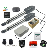 400KG Automatic Electric Swing Door Opener Closer with Wireless Keypad Remote Control Swing Gate Motor Drive Operator Actuator