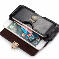 Dual Pouch Leather Belt Clip Mobile Phone Case For Xiaomi Black Shark ,Redmi S2,Mi A2 (Mi 6X),Mi Mix 2s,Redmi Note 5 Pro/Y1 Lite