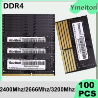 Ymeiton DDR4 100PCS notebook memory 2400MHz 2666MHz 4GB 8GB 16GB 32GB SO-DIMM RAM memoriam General purpose memory card wholesale