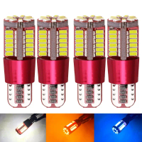 ไฟเลี้ยวรถยนต์, 4 ชิ้น, T10, 168 และ 192, W5W, 57 SMD 3014 LED, ไม่ผิดพลาด, พร้อม Canbus, หลอดไฟลิ่ม