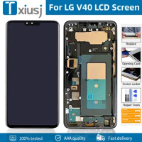 6.4"AAA+ LCD v40 Display For LG V40 ThinQ V405UA V405TAB V405QA7 With Frame Replacement LCD and Touch Screen Digitizer Assembly