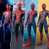 Spiderman Figure Series SHF Spider Man Action Figure PS4 Spider Game Edition Toys Doll