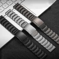 22mm Luxury Titanium Strap For Huawei GT4 3Pro 46mm 4/4Pro Ultimate Band For Samsung Galaxy Watch 3 45mm Gear S3 Metal Bracelet