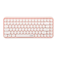 AJAZZ 308I Bluetooth Keyboard Tablet Computer Notebook Home Office Girl Keyboard Mobile Phone Keyboard 84 Keys Pink