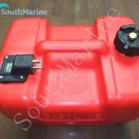 12L Fuel Tank Assembly for Yamaha Outboard Motor with Fuel Cap and Fuel Gauge Boat Motor, Fits Hidea / Powertec Outboard Parts
