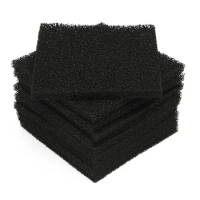 10Pcs/Set 12.8x12.8cm Activated Carbon Filter Sponge For 493 Solder Smoke Absorber ESD Fume Extractor