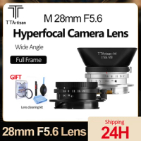 TTArtisan 28mm F5.6 Full Frame Camera Lens Hyperfocal Wide Angle Lens for Leica M Mount Leica M-M M240 M3 M6 M7 M8 M9 M9p M10