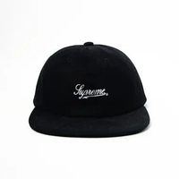 SUPREME Cap Script Logo 6 Panel SS24 Black ( 100% Authentic )