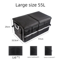 Car Boot Bag Car Organiser Boot Bag with Lid Folding Box with Vel cro Storage Box Bag Waterproof Boot Box