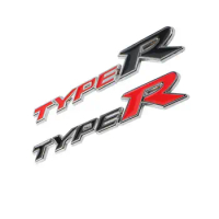 1pc 3D TYPE R Metal Emblem Car Fender Trunk Rear Tailgate Badge Trim Sticker for Type-Racing Civic
