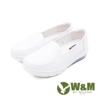 W&amp;M(女)氣墊舒適直套款護士鞋 娃娃鞋 女鞋-白