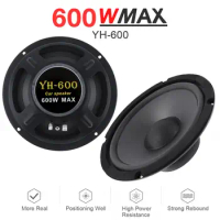 1pc 6.5 Inch Car Speakers 600W 2-Way Vehicle Door Subwoofer Car Audio Music Stereo Full Range Frequency Automotive Speaker