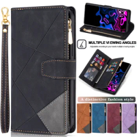 Flip Leather Case For XiaoMi 13T 12T 11T 13 12 11 Lite Poco X5 F5 Redmi Note 12S 11S 12 Pro + Zipper Card Slot Wallet Bag Cover