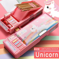 Pencil Cases Case Material Unicorn Kawaii Stationery School Supplies Trousse Scolaire Cute Multifunction Pen Box