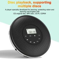 Hot Sale Portable CD Player LCD Display Touch Walkman Bluetooth CD Player Support TF Card MP3 Music Player A-B Repeat Function