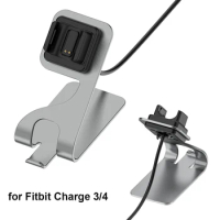 Charger Dock for Fitbit Charge 3 / Charge 3 SE / Charge 4 / Charge 4 SE Charging Stand Cable Cord Station Cradle Gray