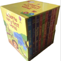 6 Books Usborne very first words English Educational Flap Picture Books Baby For Baby kids reading book