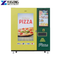 YG Office Hot Food Pizza Vending Machine Cook The Frozen Premade Pizza with Elevator and Cooling System Pizza Distributor