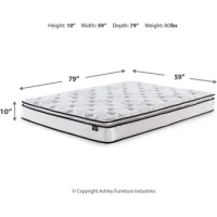Queen Size 10 Inch Firm Pillowtop Hybrid Mattress with Cooling Gel Memory Foam,High-density gel memory foam for lumbar support