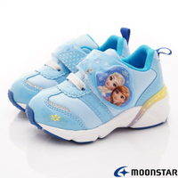 ★日本月星Moonstar機能童鞋-童鞋冰雪奇緣聯名機能鞋款12619藍(中小童段)