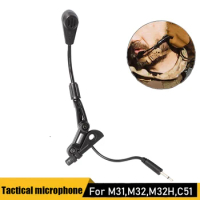 Earmor Tactical Communications Headset Microphone Replacement Boom Microphone for EARMOR M32 and M32H Tactical Headsets