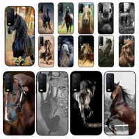 funda cute horse horses Phone cover For vivo v23 v21 Y20S Y31 Y11S Y35 2021 Y21S Y33S Y53S V21E V23E Y30 V27E 5G Cases coque