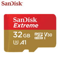 SanDisk Extreme MicroSD TF Card U3 V30 4K A2 microSDXC Memory Card 64GB 128GB 256GB 512GB 1TB Max 190Mb/s Micro SD Card for UAV
