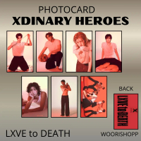 PHOTOCARD XDINARY HEROES LXVE TO DEATH 2SISI 7 PCS KPOP UNOFFICIAL CARDS GAON GUNIL JOOYEON JUNGSU