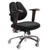 【GXG 吉加吉】低雙背 電腦椅 鋁腳/摺疊扶手(TW-2603 LU1)